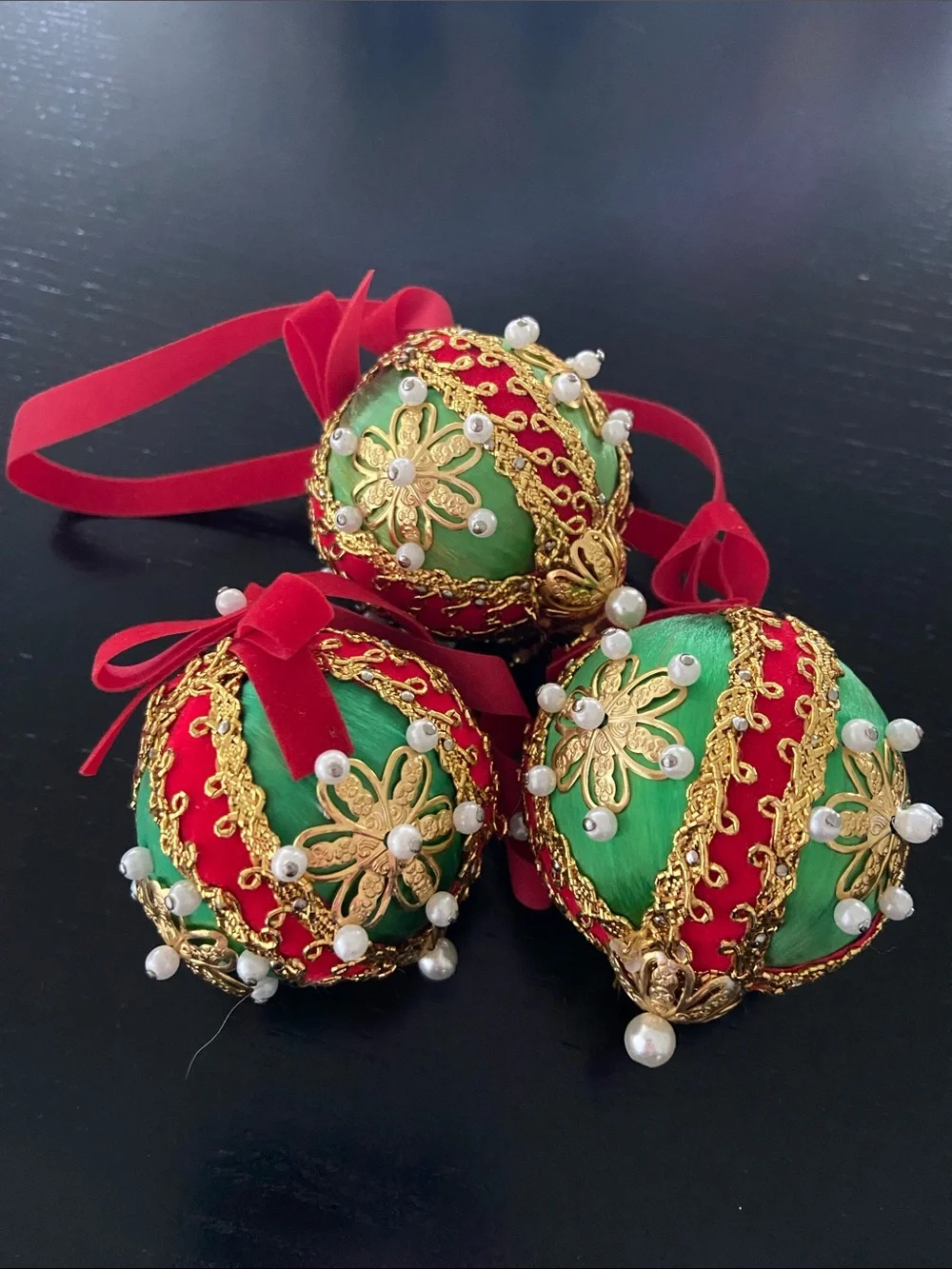 Unique Handmade Christmas Ornaments  Set of 9 xx
